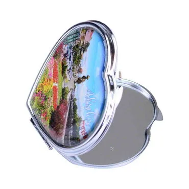 Toptan Akşehir Temalı Myros Metal Kalp Ayna 70x65x8 mm - 2
