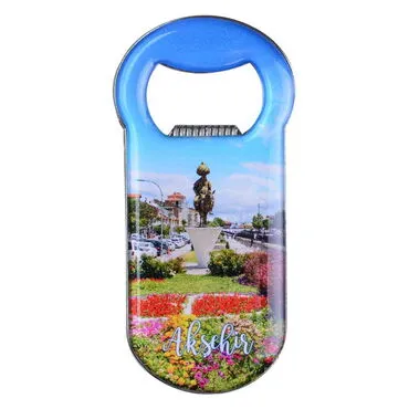 Aksehir Themed Customizable Metal Magnetic Bottle Opener 90x45 mm - 4
