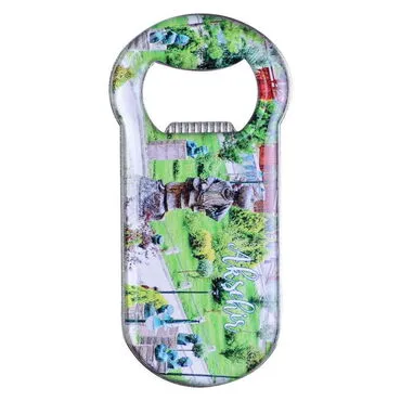 Aksehir Themed Customizable Metal Magnetic Bottle Opener 90x45 mm - 6