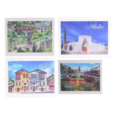 Toptan Akşehir Temalı Myros Ahşap Kartpostal 116x150 mm - 3