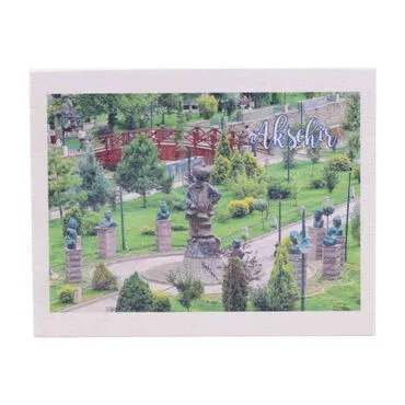 Toptan Akşehir Temalı Myros Ahşap Kartpostal 116x150 mm - 5