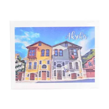Toptan Akşehir Temalı Myros Ahşap Kartpostal 116x150 mm - 6