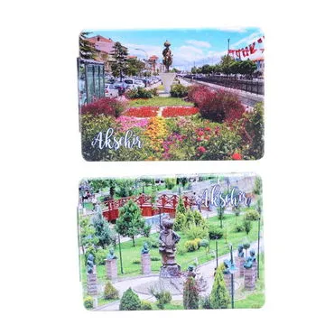 Toptan Akşehir Temalı Myros Dikdörtgen Özelleştirilmiş Pu Ayna 85x62x11 mm - 3