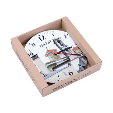 Hatay Themed Epoxy Wall Clock Home Decoration 20 Cm - 6