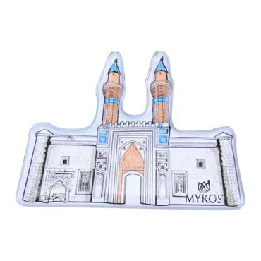 Sivas Themed Epoxy Dome Cut Out Special Shape Souvenir  Fridge Magnet - Standart