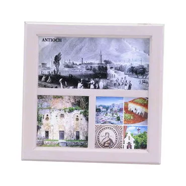 Toptan Hatay Temalı Ahşap Üçlü Çerçeve 210x210 mm