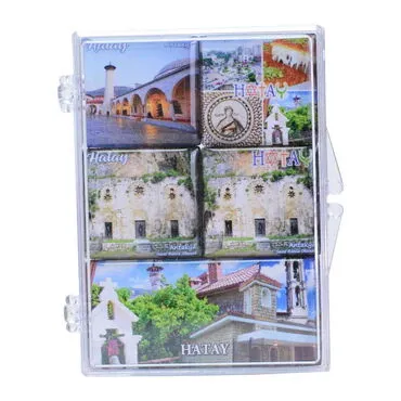 Toptan Hatay Temalı Myros Kutulu Magnet Seti Beşli