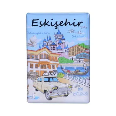 Toptan Eskişehir Temalı Myros Dikdörtgen Magnet 80x55 mm - 8