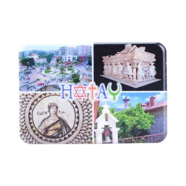Toptan Hatay Temalı Uv Baskılı Magnet 80x50 mm - 5