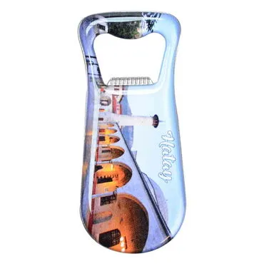 Hatay Themed Customizable Metal Magnetic Bottle Opener 95x42 mm - 6