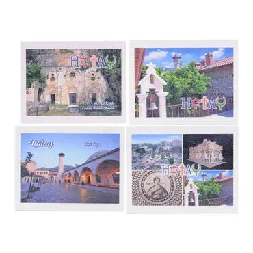 Hatay Themed Wooden UV Printed Travel Postcard 116x150 mm - 4