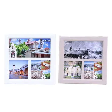 Hatay Themed Big Wooden Printed Frame 210x210 mm - 3