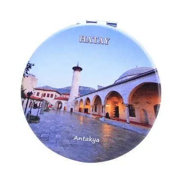 Toptan Hatay Temalı Myros Yuvarlak Özelleştirilmiş Pu Ayna 72x11 mm - 6
