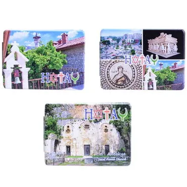 Hatay Themed Customised Uv Printed Rectangle Compact Mirror 85x62x11 mm - 3