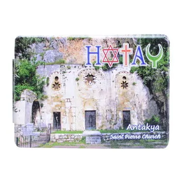 Hatay Themed Customised Uv Printed Rectangle Compact Mirror 85x62x11 mm - 4