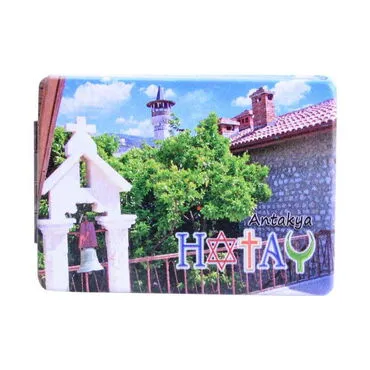 Hatay Themed Customised Uv Printed Rectangle Compact Mirror 85x62x11 mm - 5