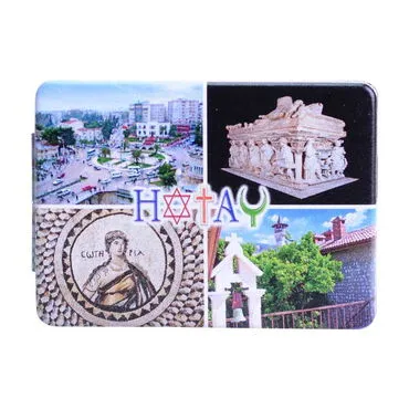 Hatay Themed Customised Uv Printed Rectangle Compact Mirror 85x62x11 mm - 6