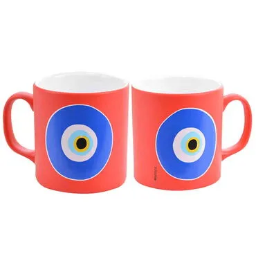 Evil Eye Themed Ceramic Custom Printed Mug - 19