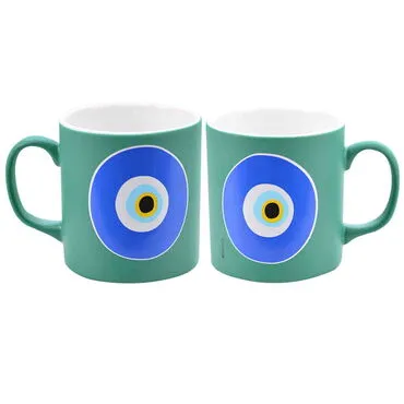 Evil Eye Themed Ceramic Custom Printed Mug - 22