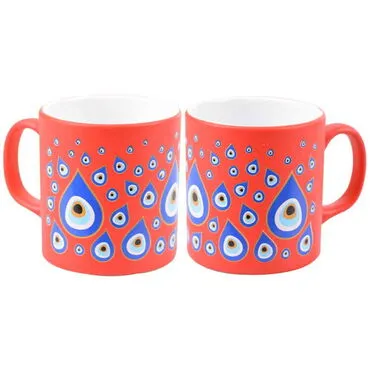 Evil Eye Themed Ceramic Custom Printed Mug - 25
