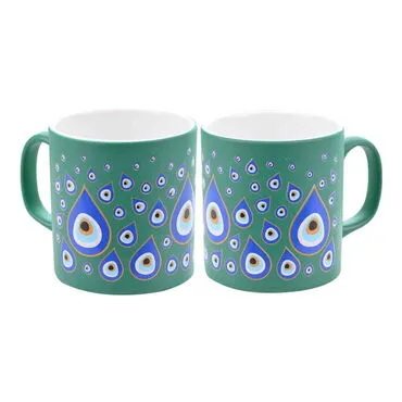 Evil Eye Themed Ceramic Custom Printed Mug - 26