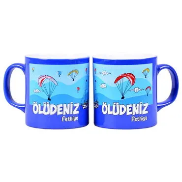 Fethiye Region Themed Customised Serigraphy Printed Ceramic Mug 82x90 mm - 11