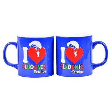 Fethiye Region Themed Customised Serigraphy Printed Ceramic Mug 82x90 mm - 13