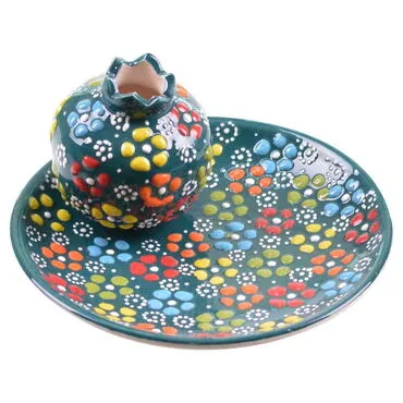 Turkish Ceramic Cat Placed Censer - 12