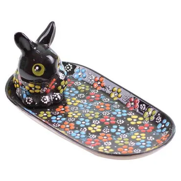 Turkish Ceramic Cat Placed Censer - 20