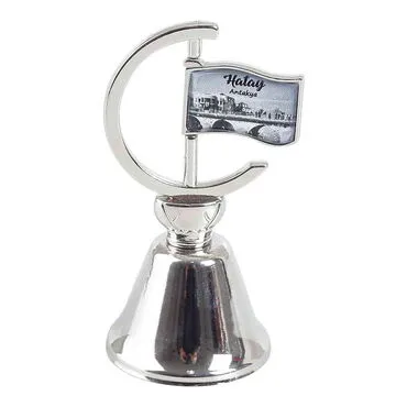 Toptan Hatay Temalı Myros Metal Bayrak Çan 44x96 mm - Standart
