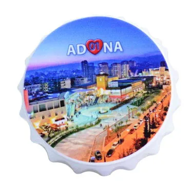 Adana Themed Customised Uv Printed Bottle Cap Shaped Plastic Base  Bottle Opener  63x15 mm - 6