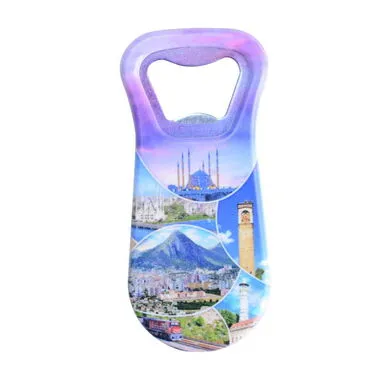 Adana Themed Customised Uv Printed  Plastic Base Plastic Base Bottle Opener 95x43 mm - 4