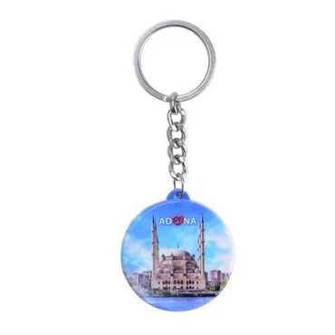 Adana Themed Customised UV Printed Plastic Base Square Keyring 38x100 mm - 5