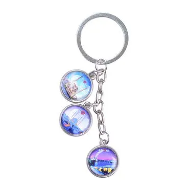 Adana Themed Myros Keychain With 3 Charms - Round 40x90 mm - 3