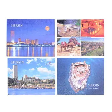 Toptan Mersin Temalı Myros Ahşap Kartpostal 116x150 mm - 3