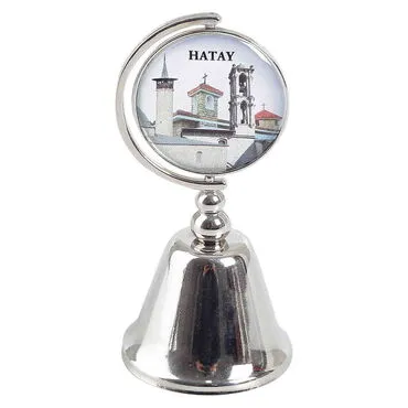 Hatay Themed Collectible Souvenir Metal Bell 44x90 mm - 5