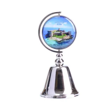 Mersin Themed Collectible Souvenir Metal Bell 44x90 mm - 3