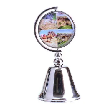 Mersin Themed Collectible Souvenir Metal Bell 44x90 mm - 4