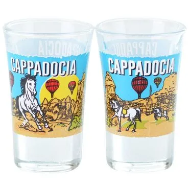 Wholesale Cappadocia Themed Printed Shot Glass 45x70 mm - 2