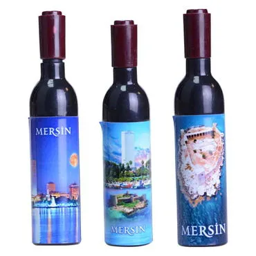 Toptan Mersin Temalı Myros Şişe Şekilli Tirbüşon Açacak 115x25x25 mm - 3