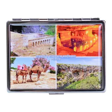 Toptan Mersin Temalı Myros Metal Büyük Sigara Tabakası 103x80x11 mm - 6