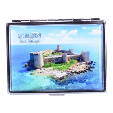 Toptan Mersin Temalı Myros Metal Büyük Sigara Tabakası 103x80x11 mm - 8
