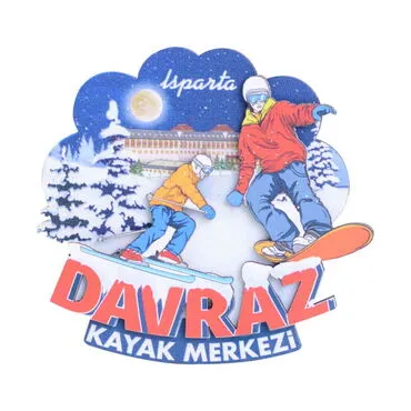 Isparta Themed Wooden Customised 2D Souvenir Fridge Magnet - 6
