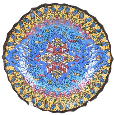 Turkish Ceramics Tezhip 18 cm Decorative Plate - 9