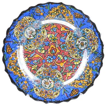 Turkish Ceramics Tezhip 18 cm Decorative Plate - 13