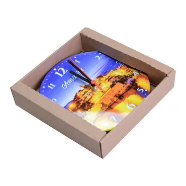 Amasra Themed Epoxy Wall Clock Home Decoration 20 Cm - 4