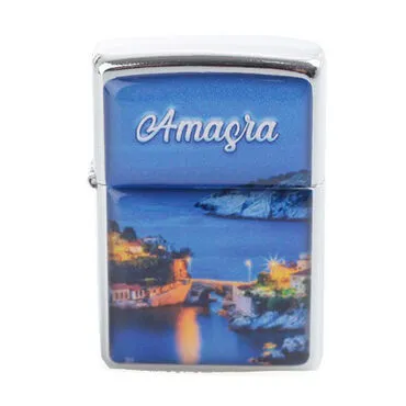 Toptan Amasra Temalı Myros Benzinli Çakmak - 3
