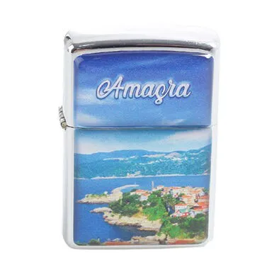 Toptan Amasra Temalı Myros Benzinli Çakmak - 4