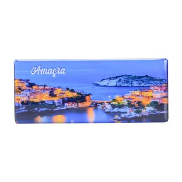 Amasra Themed Epoxy Dome Panaromic Souvenir Fridge Magnet 120x50 cm - 4