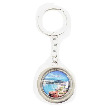 Amasra Themed Metal Spinner Keychain 38x100 mm